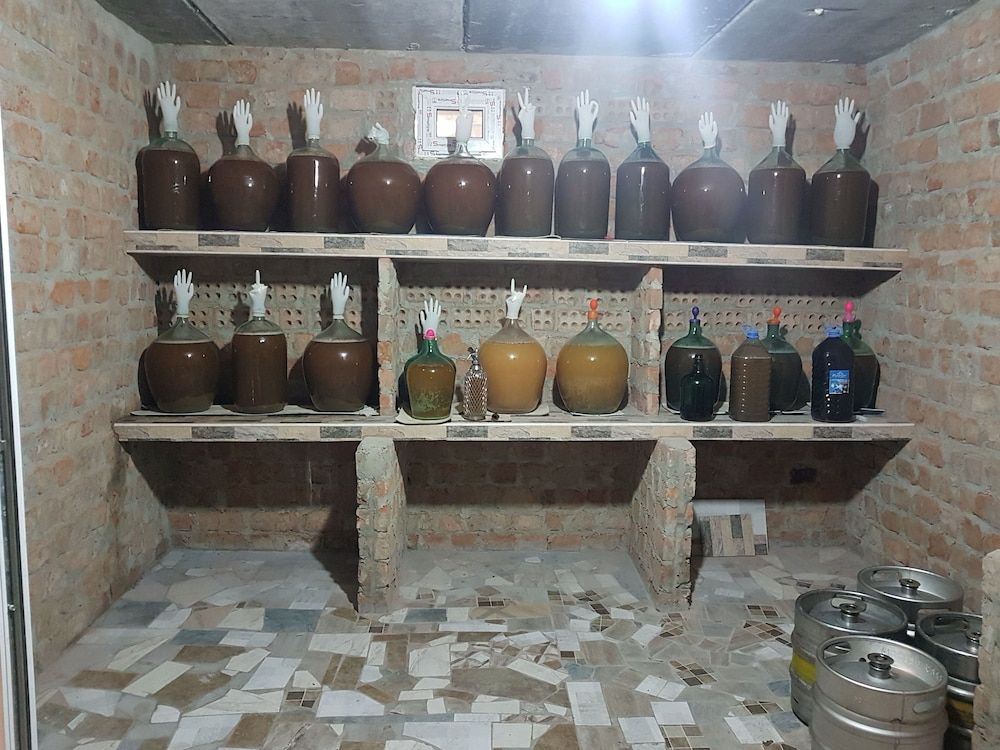 Cottage Houses Green Flower 2