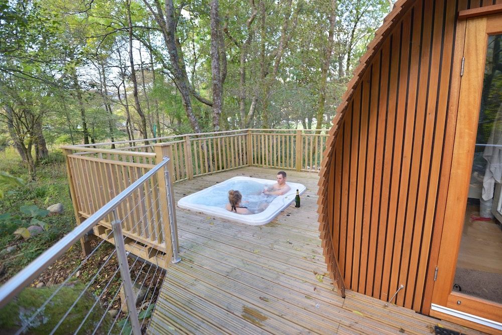 RiverBeds Lodges with Hot Tubs 4 estrelas em Glencoe