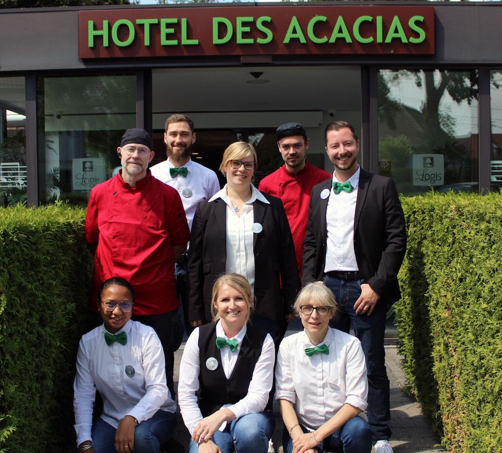 Logis Hotel Restaurant des Acacias Lille Tourcoing 3 estrelas em Neuville-en-Ferrain