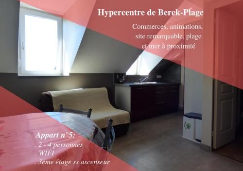 Studio avec mezzanine Berck-Plage Hyper-centre 3 étoiles à Berck-sur-Mer