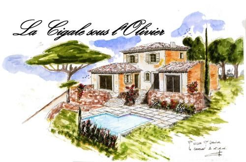 la cigale sous l'olivier 4 estrelas em Le Castellet