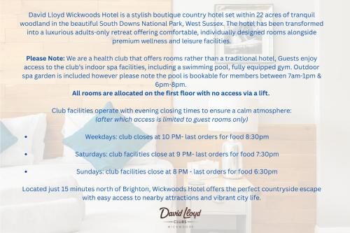 Rooms at David Lloyd Wickwoods 2